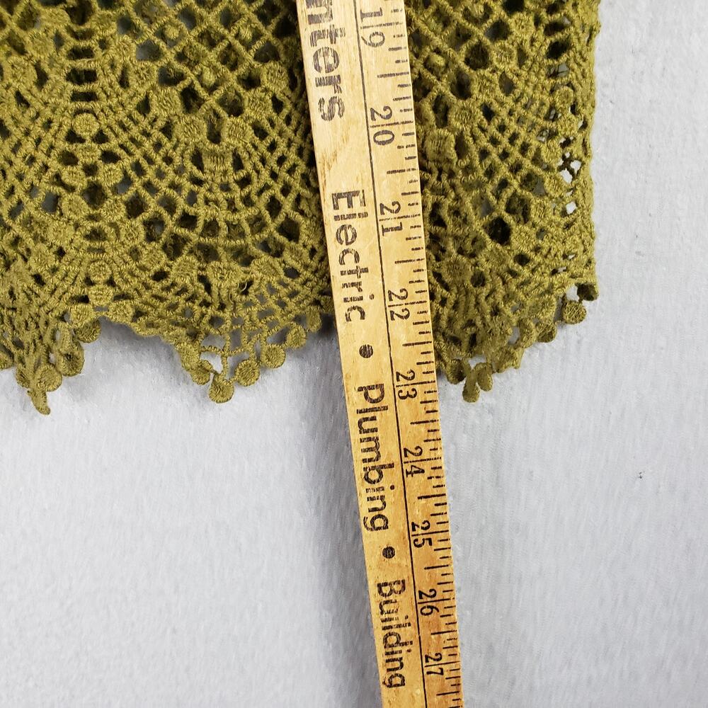 Forever 21 Size S Tiered Lace Tank Top Green Victorian Mythical Forest Nymph - Picture 6 of 6